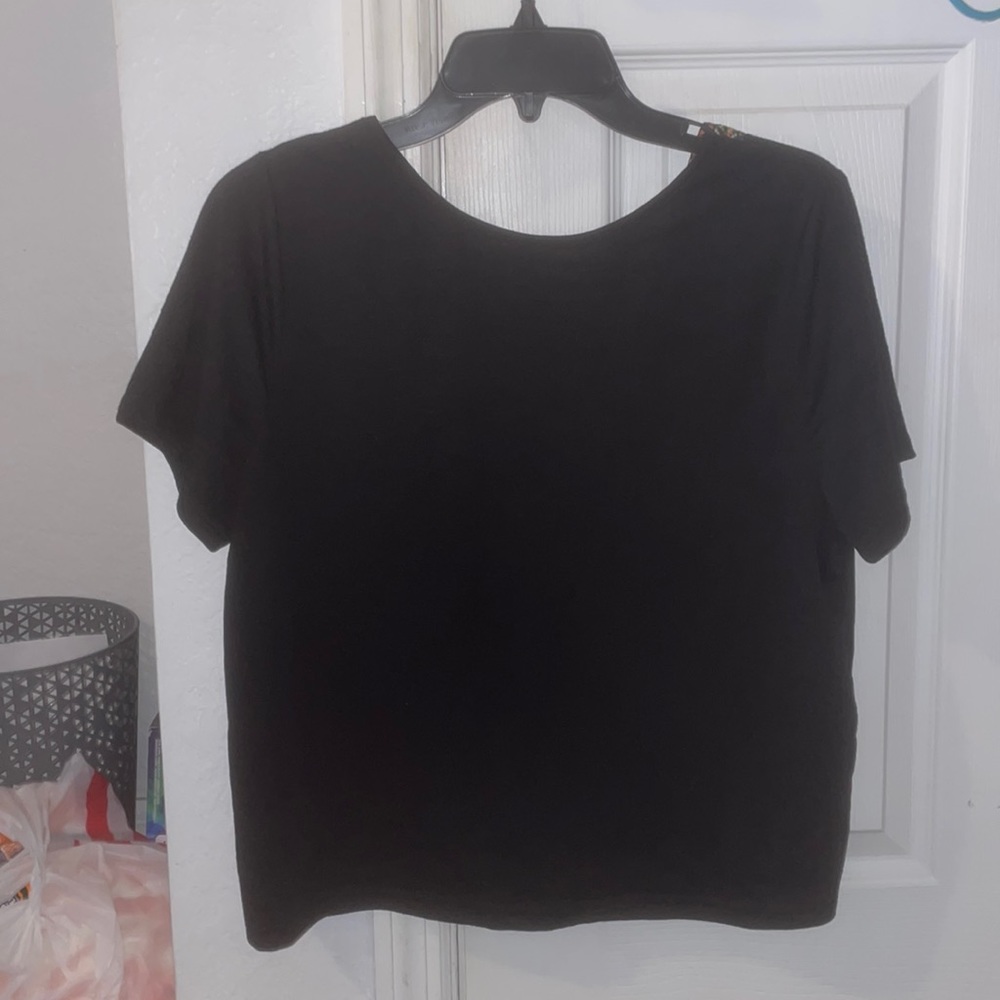 Open back shirt